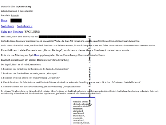 House of Leaves Pages/home2 screenshot