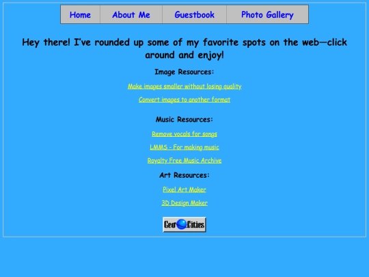 Links screenshot
