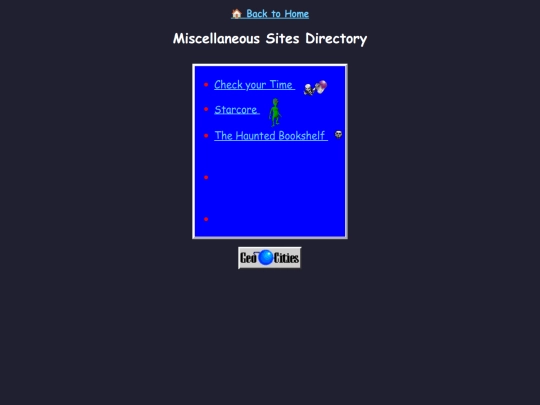 Misc Sites/Misc-Sites-Directory screenshot