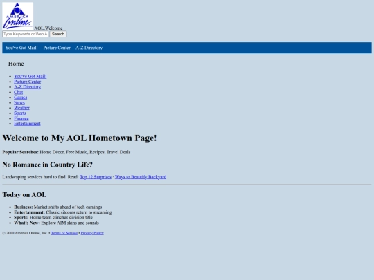 Site Recreations/AOL Site Recreation/test screenshot
