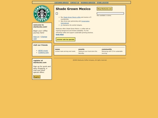 Site Recreations/Starbucks Site Recreation/welcome_starbucks screenshot