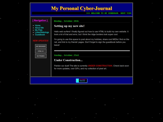 Templates/90s-Personal-Template screenshot