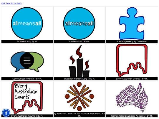 Disability/orgs screenshot