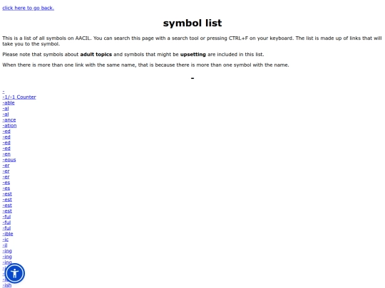list screenshot