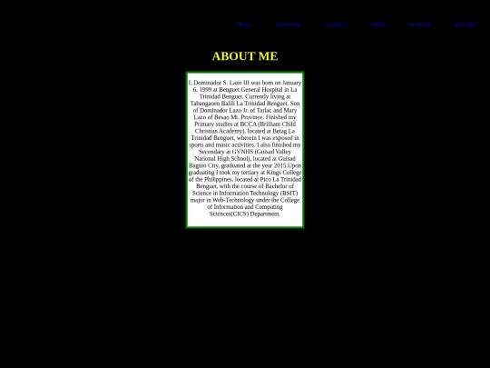aboutme screenshot