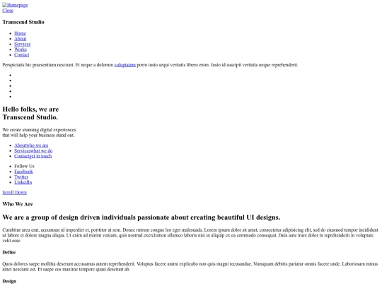 index screenshot