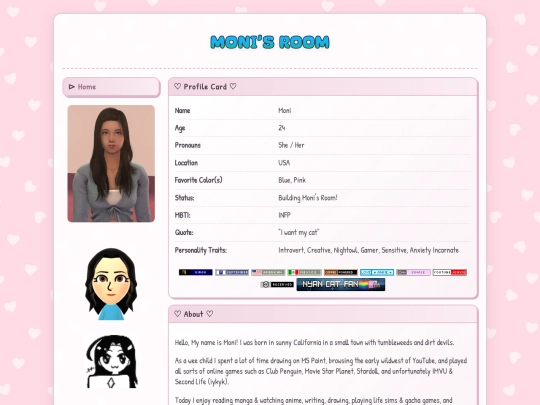 aboutme screenshot