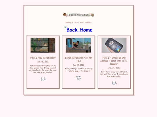 blog/newbloghome screenshot