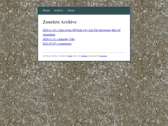 archive screenshot