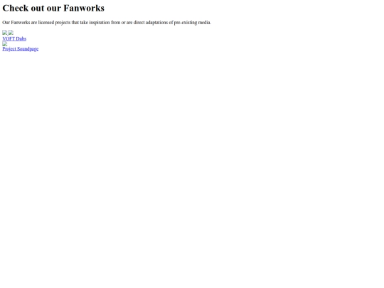 pages/fanworks screenshot