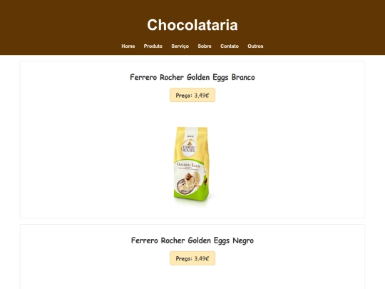 Produto screenshot