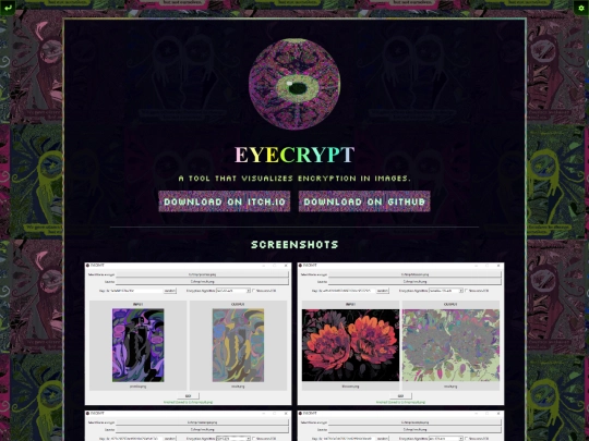 eyecrypt/about screenshot