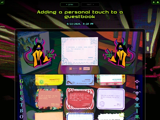 log/2026/sep/adding-a-personal-touch-to-a-guestbook screenshot