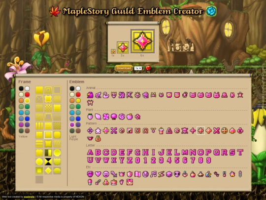 maplestory-guild-emblem-creator screenshot