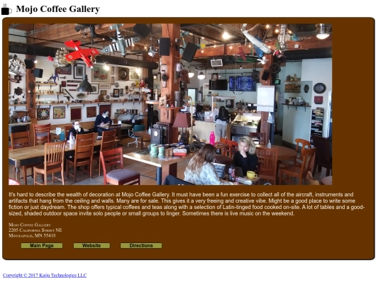 MapDemo/Locations/MojoCoffee screenshot