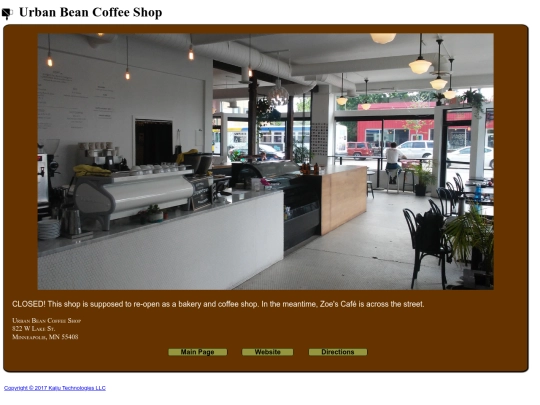 MapDemo/Locations/UrbanBean screenshot