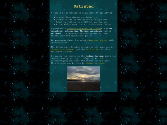 satiated screenshot