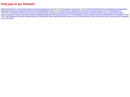 links screenshot