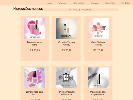 produtos screenshot