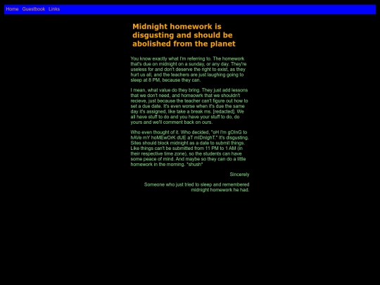 midnight-homework screenshot