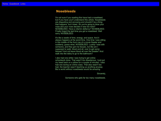 nosebleeds screenshot