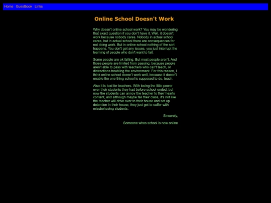online-school-not-working screenshot