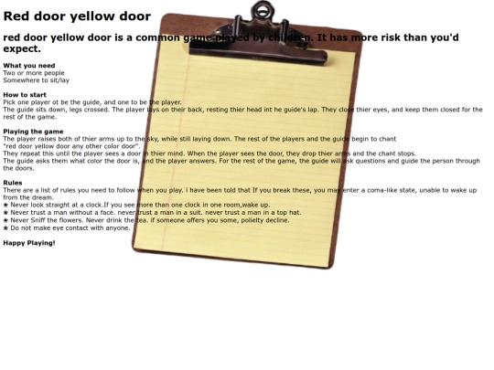 reddooryellowdoor screenshot