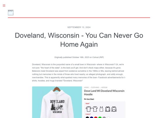 doveland-wisconsin-you-can-never-go-home-again screenshot