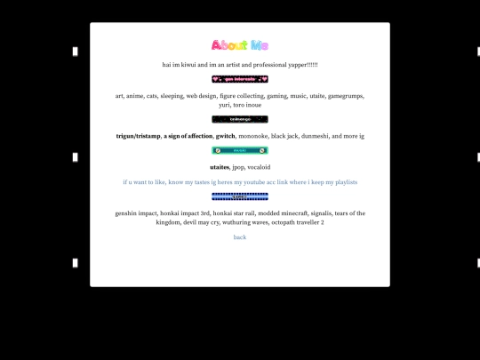 aboutme/aboutme screenshot
