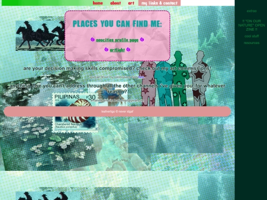 links screenshot