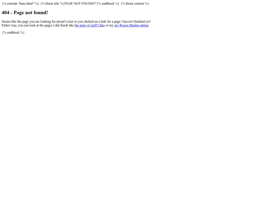 templates/404 screenshot
