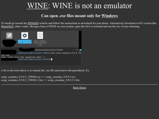 linux/wine screenshot
