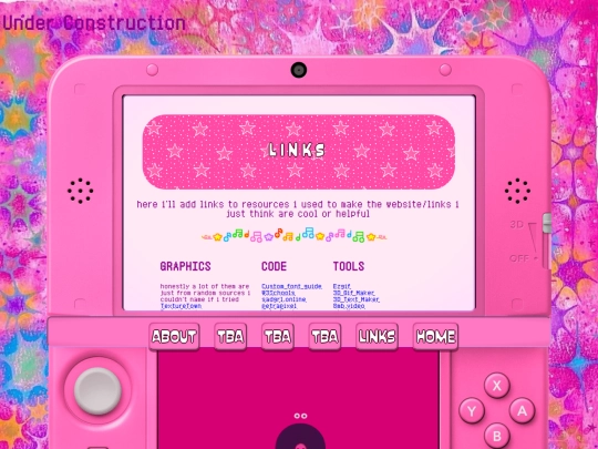 links screenshot