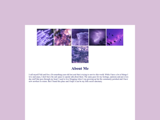 about-me screenshot