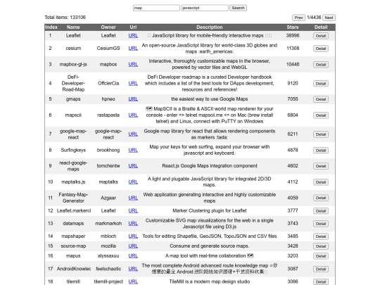 samples/gittechfinder screenshot
