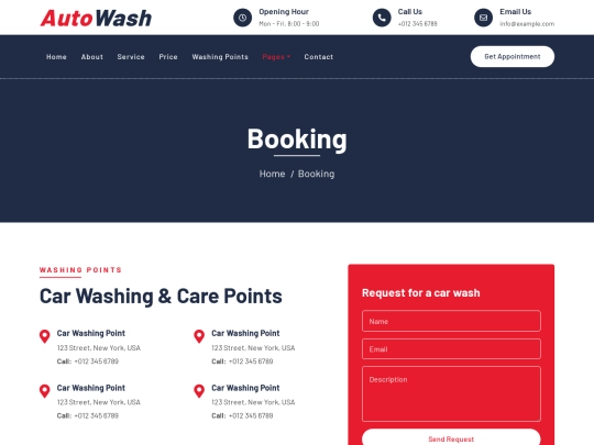 booking screenshot