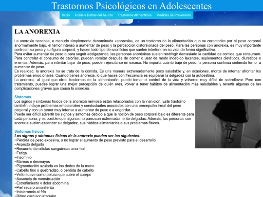 Anorexia screenshot