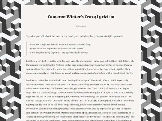blog/winters-lyrics screenshot