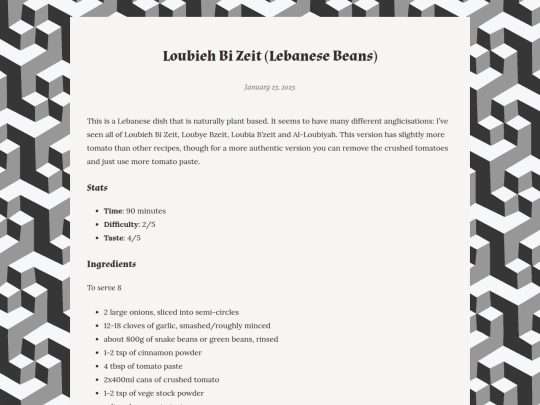 recipes/loubieh screenshot