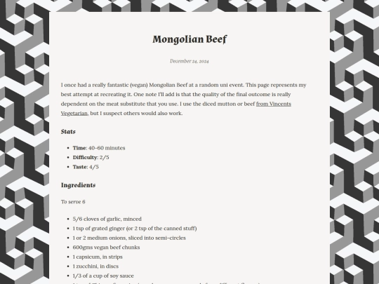 recipes/mongo_beef screenshot