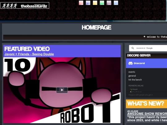 homepage screenshot