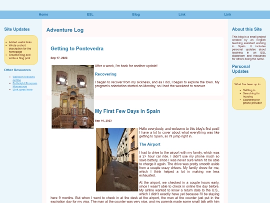 blog screenshot
