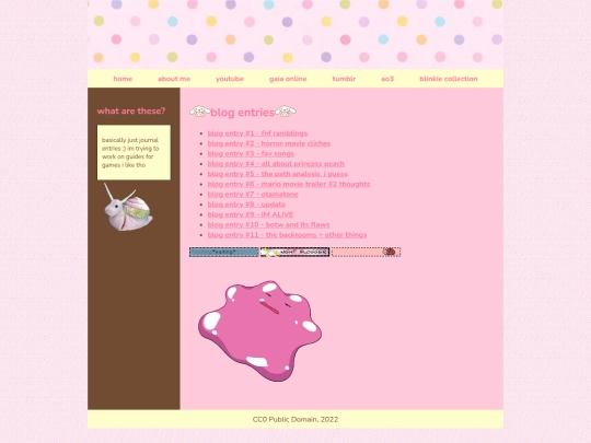 blogentries screenshot