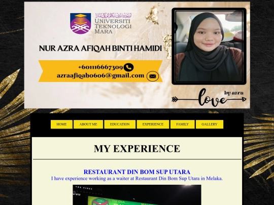 Experience screenshot