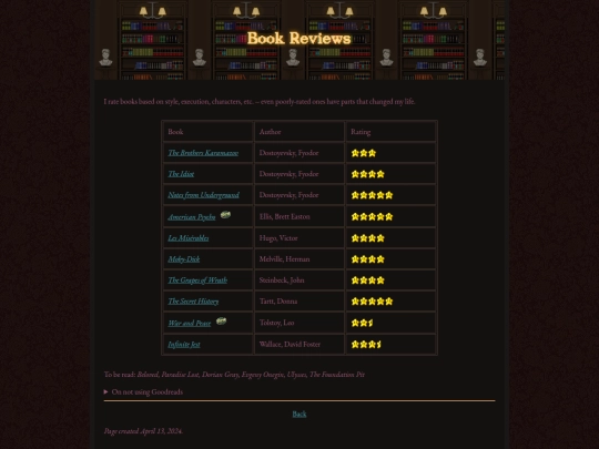 reviews screenshot