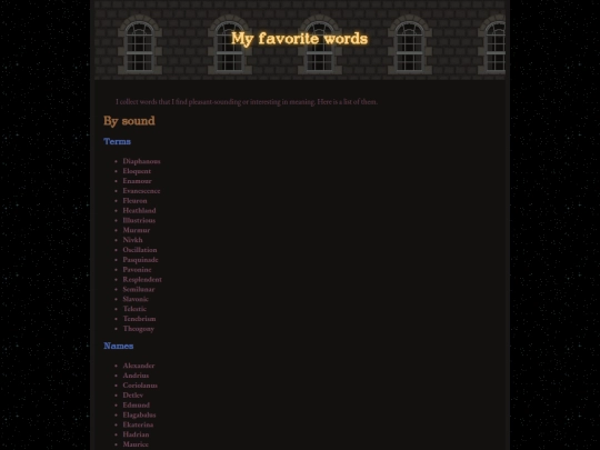 words screenshot