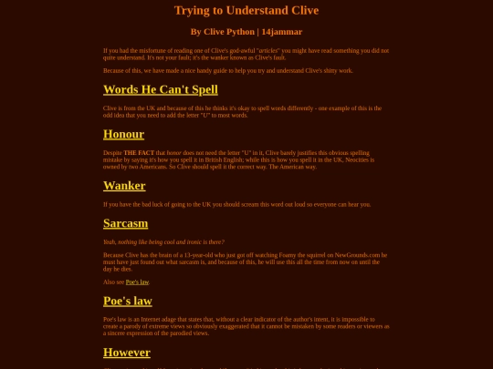 clive/ttuc screenshot