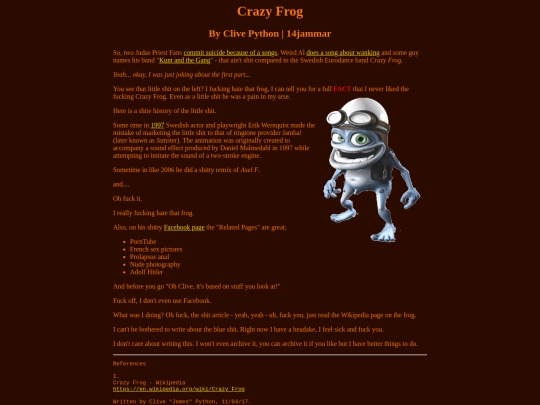 library/crazyfrog screenshot