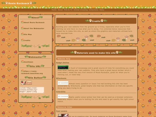 about/credits screenshot