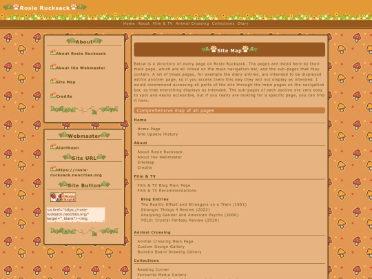 about/sitemap screenshot
